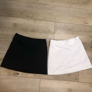 WHITE ONLY Adidas Climalite Skort